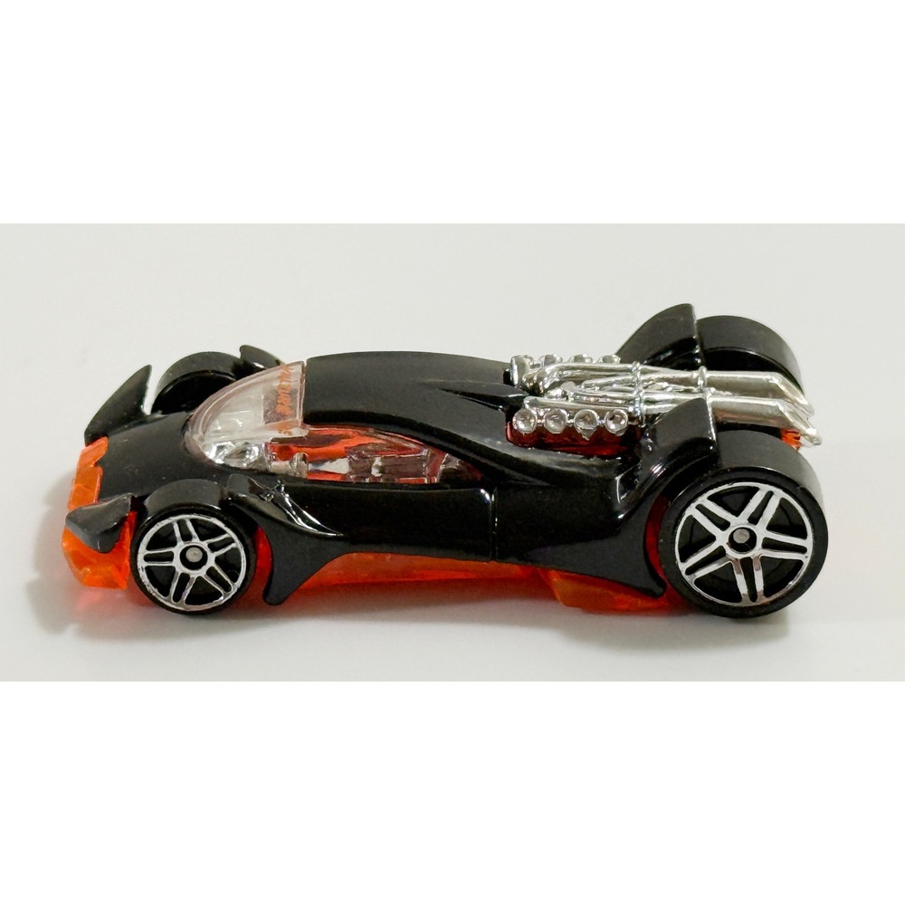 Hot Wheels Vulture Diecast Car Kids 1:64 Black Orange Chrome Engine‎ 2008 Mattel